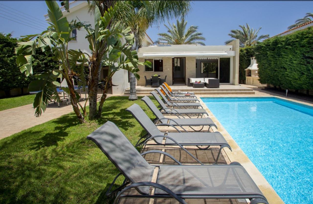 Soothing Sunset Villa With Private Pool, 200M From The Beach Perivolia Exteriér fotografie