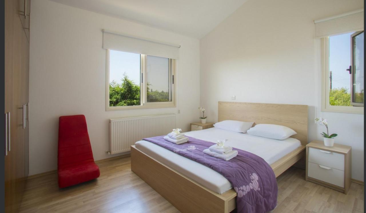 Soothing Sunset Villa With Private Pool, 200M From The Beach Perivolia Exteriér fotografie